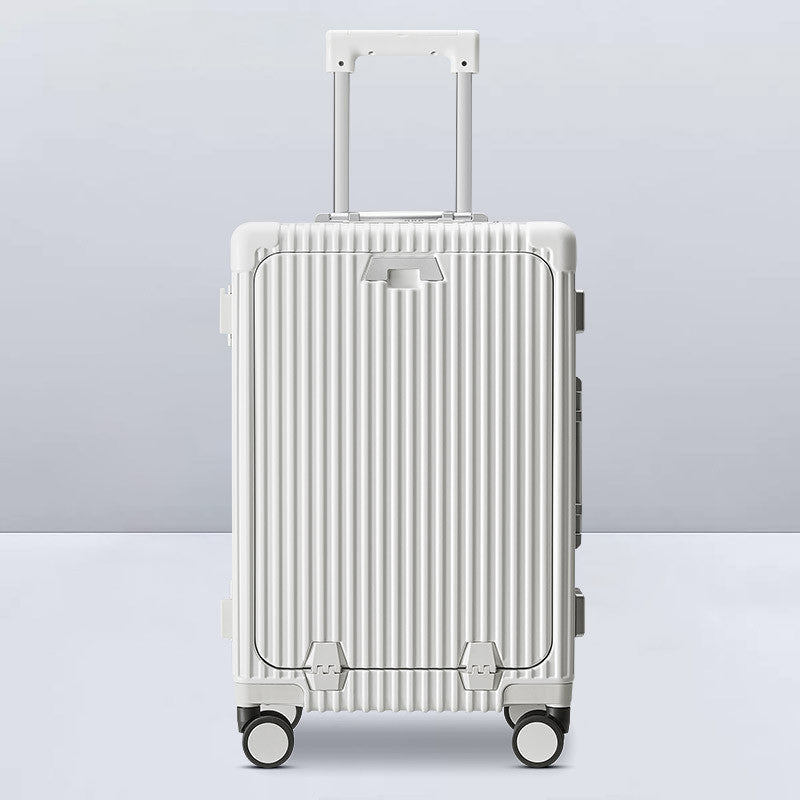 20-inch Multifunctional Front Fastening Aluminum Frame Password Luggage
